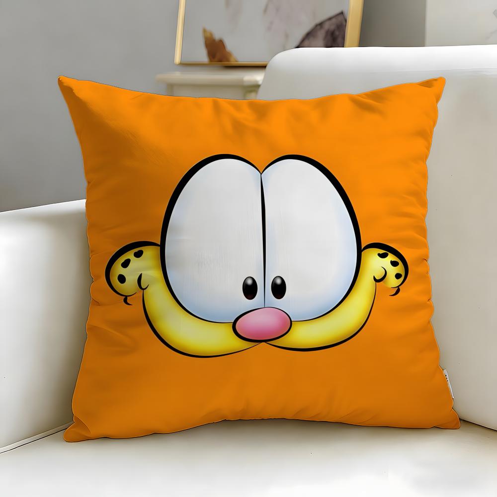 Klasyczna poszewka na poduszkę z kreskówki Garfield – Miękka i łatwa do prania – Wszechstronna na kanapę, łóżko, podróż i do biura