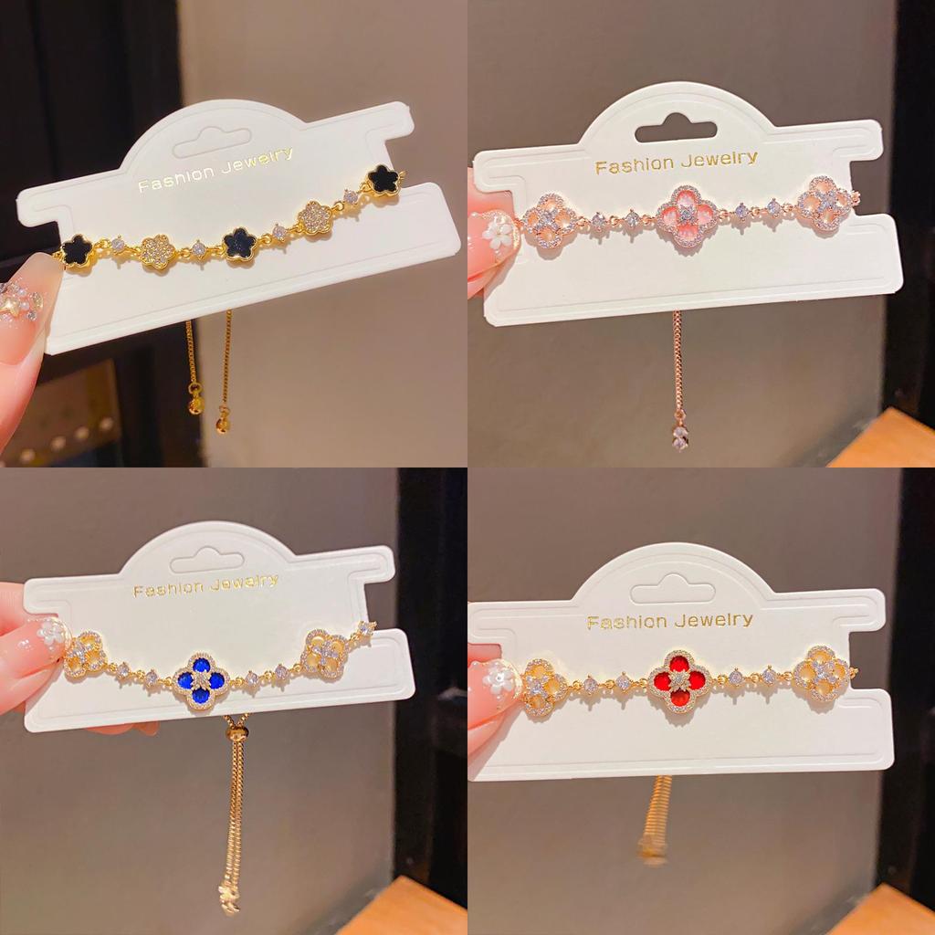 Floral Hand Chain With Gold Plating For Women Fashion Accessory Summer