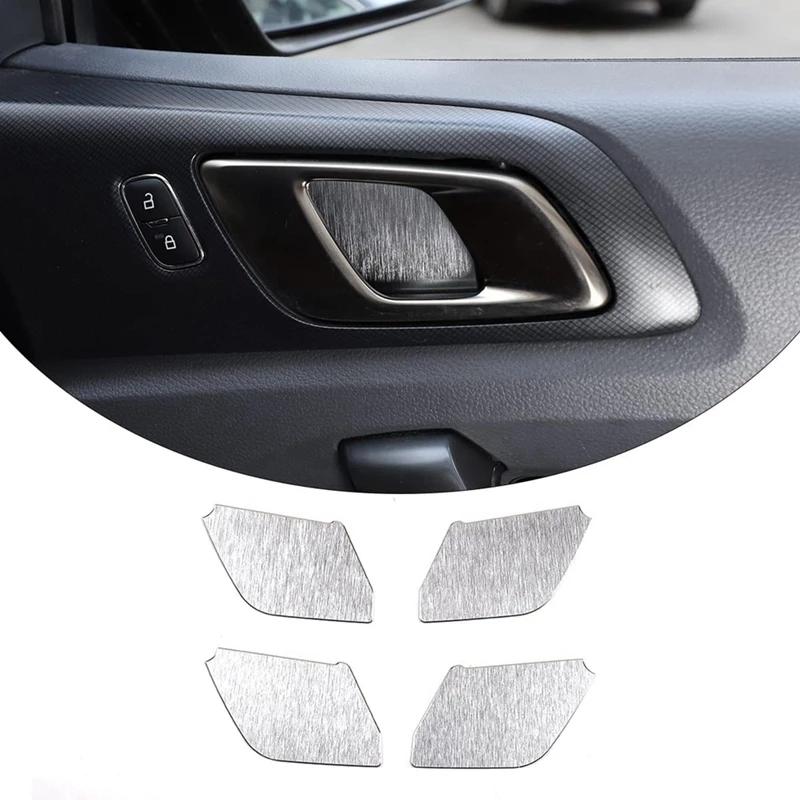 4 Teile/satz Aluminiumlegierung Auto-Innentür-Schüssel-Schutzabdeckungen Aufkleber Passend für Ford Ranger 2015- Auto-Innenausstattung