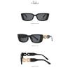 Women's Sunglasses Trend Cat  Eye Narrow Frame Chain Legs Sunglasses Women Vintage Small Square Men Sunglasses Outdoor UV400