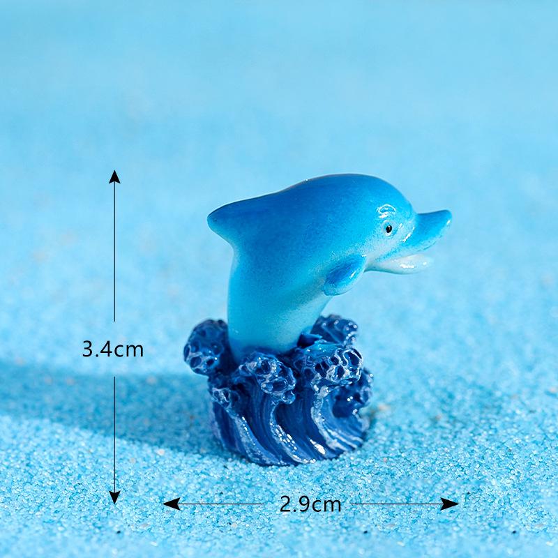 2pcs Seashore Series Mediterranean Style Ornaments Surfboard Seashells Seabirds Miniature Fairy Garden Microlandscape Home Decoration