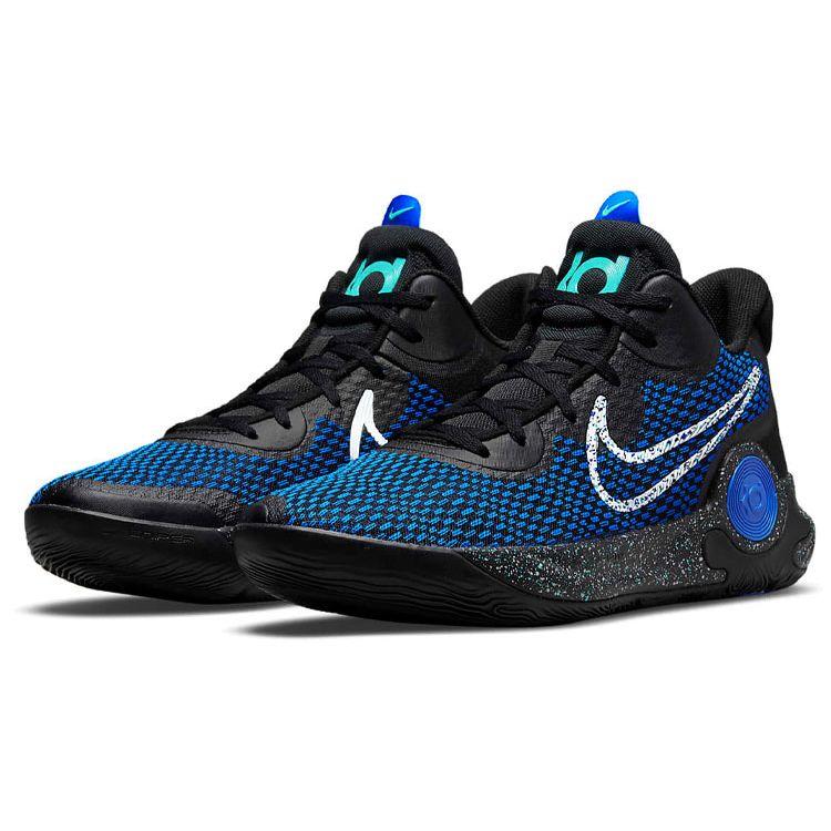 Nike KD Trey 5 IX EP Black Racer Blue Men Sneakers Dynamic-Turquoise White CW3402-007