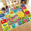 ABC Alphabet Play Rug for Kids, Educational Floor Mat with Numbers and Animals, Toddler and Preschool Learning Carpet