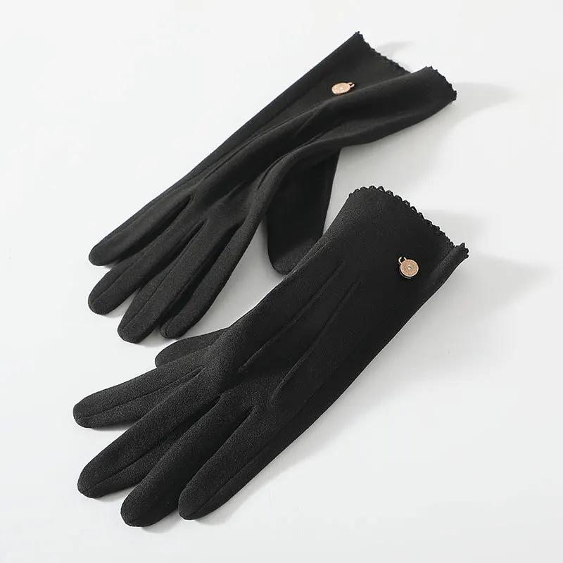 Cycling Gloves for Women New Winter Thermal Insulated Korean Style Outdoor Sport Windproof Touchscreen High Quality