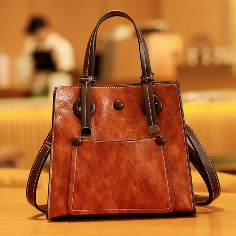Retro Women's Bag Simple Large Capacity Tote Bag Popular Shoulder Bag Urban Ladies All The Handbag