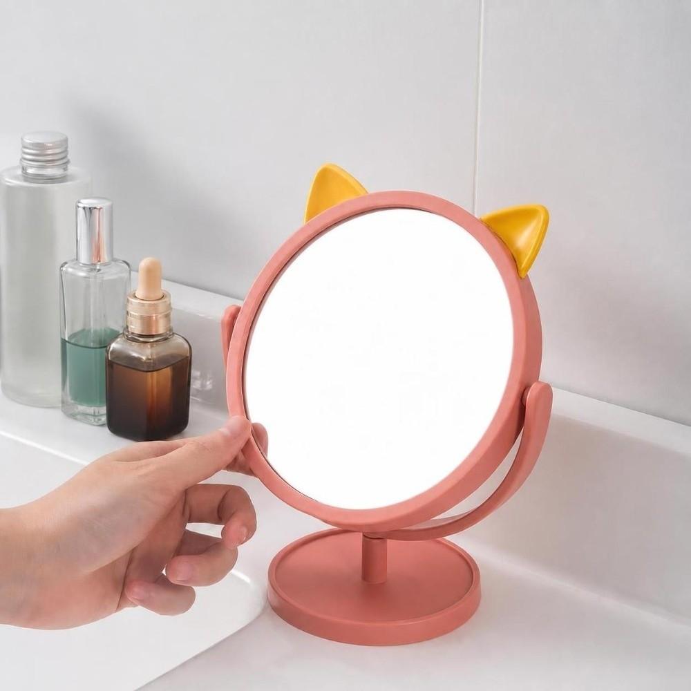 Single-Sided Vanity Makeup Mirror Rotating Table Makeup Mirror New Desktop Makeup Mirror  Dormitory
