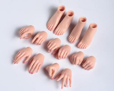 [TOYBARJAPAN] 16 Scale Figure Accessories  ANT Beautiful Female Body TP305 7PS Pre-painted Cute Fist Hands and Feet Set (Normal Skin Tone)