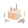 Montessori Object Permanent Box Wooden Toy Color Sorting Shape Matching Box Coins Ball Early Educational Toys Fine Motor Skill