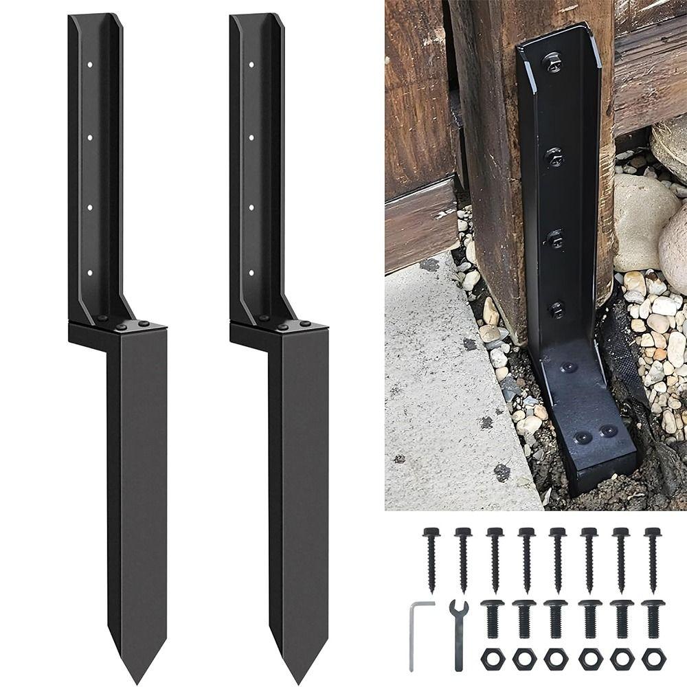 31.6" H Fence Post Repair Durable Strong and Durable Heavy Duty Fence Post Fence Support Anchor