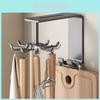 Modern Minimalist Carbon Steel Kitchen Rotating Wall Hook For Utensil Organization