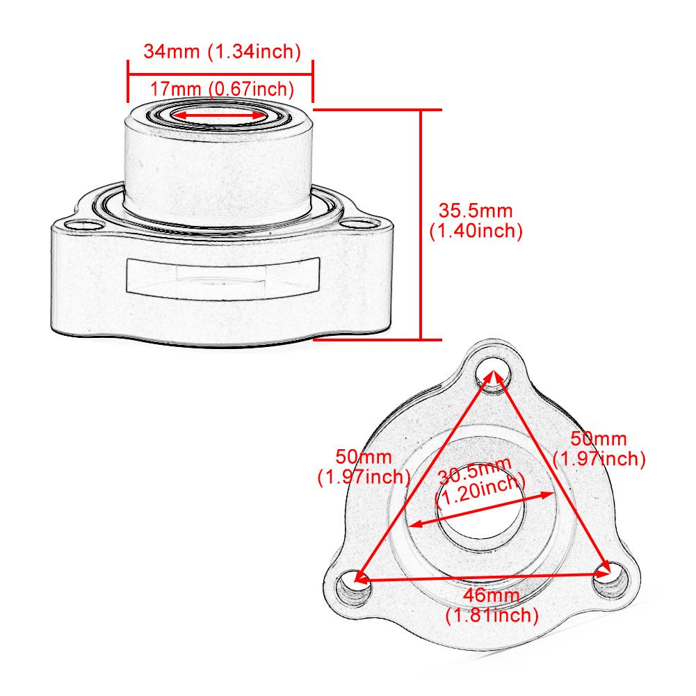 Blow Off Ventil Adapter BOV Für 2019-22 Ford Ranger & Explorer ST Ecoboost Turbo Schwarz/Rot