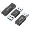 USB 3.0 Adapter Buchse zu Stecker Verlängerungskonverter USB Stecker zu Buchse Anschluss Hochgeschwindigkeits-Datenübertragung Vergoldet Schwarz