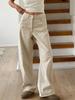 New Beige 2000s Vintage Baggy Jeans Women Y2k Harajuku High Waist Denim Trousers Female Retro Fashion 90s Aesthetic Wide Pants 2024