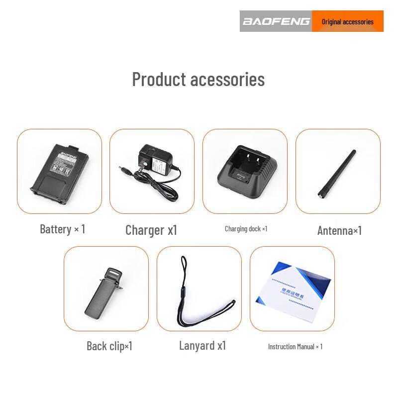 Baofeng UV5R Professional Waterproof Two-Way Radio (CN Version)