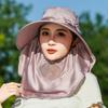 Lightweight Sunshade Sun Hat Wide Brim Neck Flap Hat Sunscreen Cap Women Picking Tea Hat  Hiking