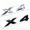 3D ABS Zwart Chroom Auto Letters Achterklep Badge X4 Logo Voor BMW X4 Sticker Embleem X4 Belettering Accessoires al2