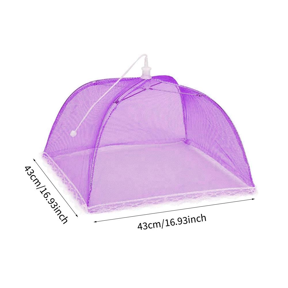 Kitchen Foldable Mesh Food Cover Anti-fly Food Covers Tent Reusable Collapsible Insect-Proof Lid Food Protection Net