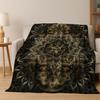 Coperta in Flanella Fiore Mandala Arcobaleno Chakra Yoga Arte Bohemien, Coperta Morbida e Accogliente per Casa Camera da Letto Letto Divano, Regalo per Bambini