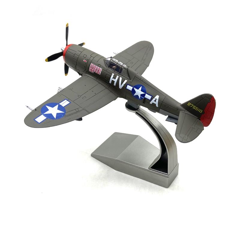 Diecast Metal 1/72 Scale American P-47 Thunderbolt Fighter Military Model Airplane Collect Gift