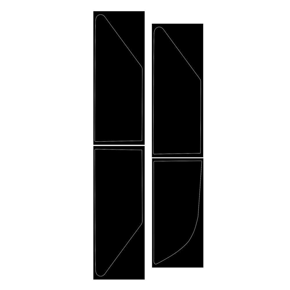 4x SMOKE Achterlicht Overlays Tint Vinyl Folie Sticker Voor Dodge Durango 2014-2021