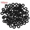 100PCS/Set Worms Wacky Rig Metric Kit Plumbing O-Rings Black Rubber Seal Gasket Assortment Set