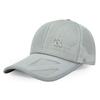 English Long CA583 [White Fang] Cap, Mesh, Letters, Brim, Hat, Sports, Outdoor, Running, Men's, Women's, (Gray)