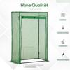 100 x 50 x 150cm Tomato Greenhouse Steel Frame PE Cover with Roll-up Door Outdoor for Backyard, Balcony, Garden, Green