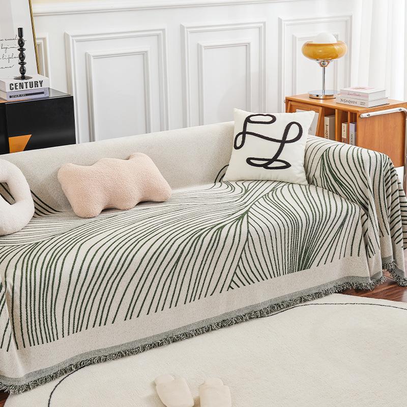 Line Chenille Sofa Towel Non-slip Sofa Cushion Cloth Full Cover Cover Cloth