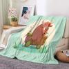 The Chinese Zodiac Animal Cartoon Hip-Hop Printed Soft Warm Blanket for Living Room Bedroom Bed Sofa Couch Flannel Throw Blanket