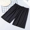 Heren Shorts Effen Kleur Losse Elastische Taille Kleurvast Studenten Shorts voor Dagelijks Gebruik