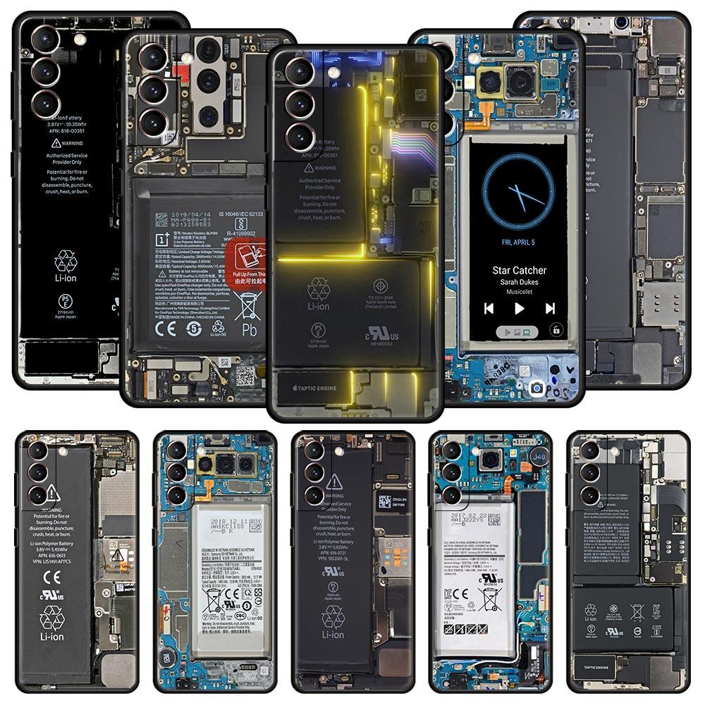 Hauptplatine Muster Handyhülle für Samsung Galaxy S26 S25 S24 S23 S22 S20 S21 FE Ultra S25 Edge Plus Weiche TPU Hülle
