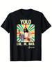 YOLO LOL JK BRB Jesus Funny Easter Christian Resurrection Men's T-Shirt