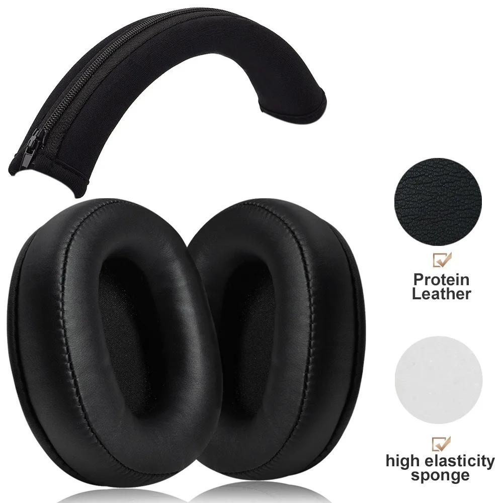 New Soft Mesh Cloth Earphone Pads Sponge Memory Foam Replacement Earpads Protein Leather Headphones Cover for OneOdio A70 A71