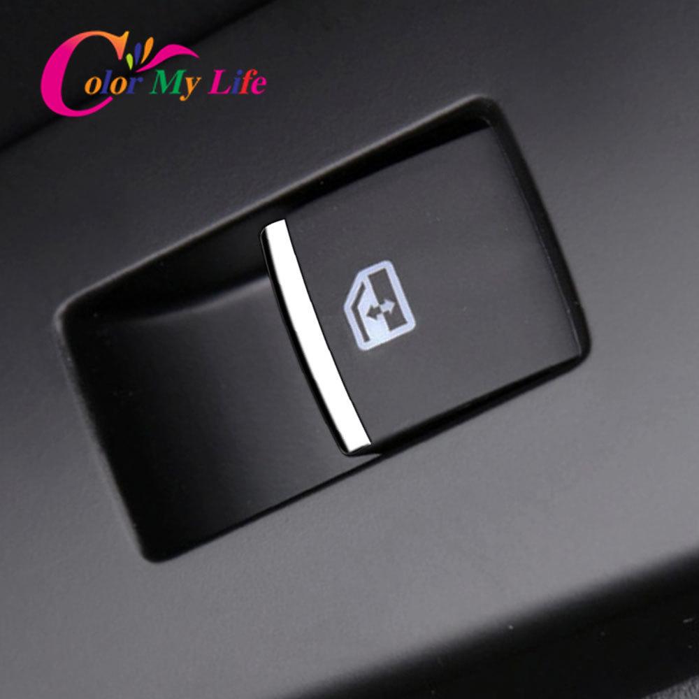 Kleur Mijn Leven 7 Stuks/Set Auto Raambedieningspaneel Knop Pailletten Sierstrip Sticker Geschikt voor Lexus CT200H ES300H 2010 -