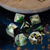 7 Piece RPG Dice Set Polyhedral 4 Color for Role Playing Game Cafe