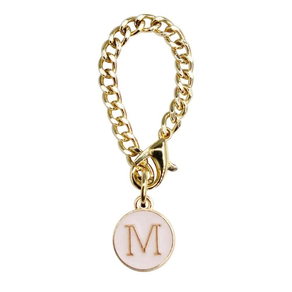Initial Name Water Cup Handle Chain Personalized Identification Letter Charm Backpack