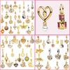 New DIY Golden Pendant Charm Beads For Women Jewelry Bracelet Necklace Design Special Series
