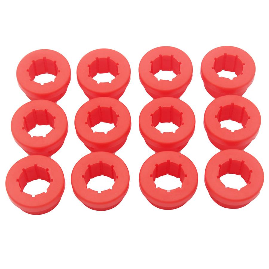 12Pcs Replacement Red Bushings For Lower Control Arm Rear Camber For Civic