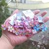 2PCS Cartoon Cute Shimmering Flowers Princess Headwear Kids Elastic Hair Bands Children Hair Ties Ropes Girls Accessories Baby Headdress