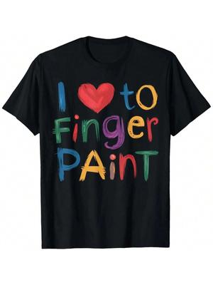 I Heart Love To Finger Paint I'm Paint Cute Couple Valentine's Day Unisex And Wounisex's Gender T-Shirt