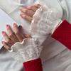 Lace Detachable Sleeved Horn Cuffs Embroidery Accessories Simple Wrist Cuffs Wristband Elegant Shirt False Cuffs for Sweater