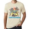 Men’s Vintage Tee Shirt Graphic T Shirt Summer Triangle Cape Hatteras Natural