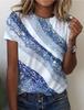 Summer Colorful Wafer 3D Print Women T-shirts Casual Fashion Y2k Short Sleeve T Shirt O-neck Tees Tops Clothing