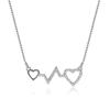 A Fashionable, Simple and Diamond-encrusted Design Gift Zircon Heart-shaped Pendant