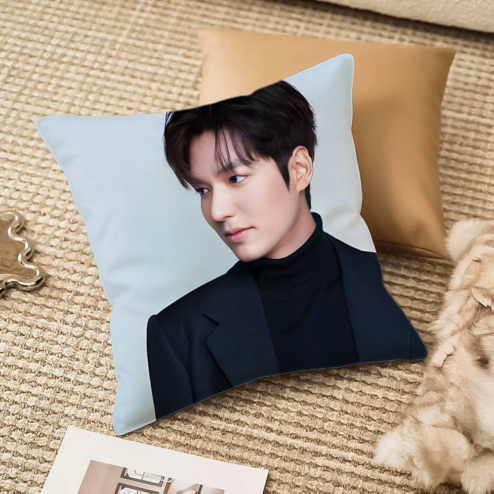 Handsome Star L-Lee Min-ho-MT Popular Pillow Case Comfort Sofa Bed Silky elegant Invisible zipper Decorative cushion cover