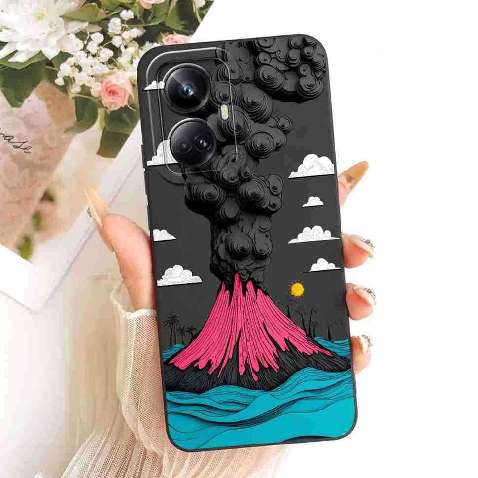 For Realme 10 Pro Plus 5G RMX3687 RMX3686 Case Fashion Painting Flower Silicone Soft Casing For Realme10 Pro+ ProPlus Back Cover