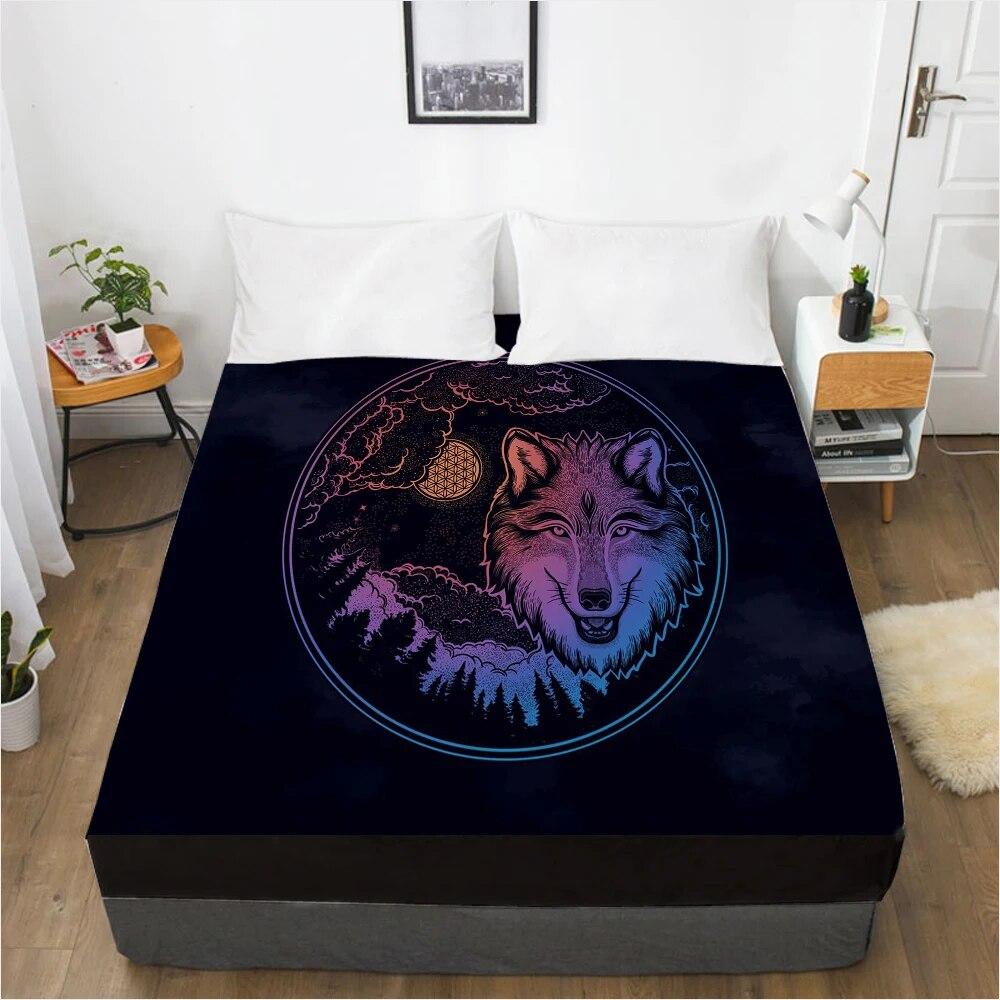 Customize Fitted Sheets Mattress Cover With Elastic Band 3D Bedsheet Linens 180x200 90x200 Bed Sheet Bedding Bohemia