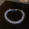 Korean-style Zircon Square Bracelet: High-End Sweet and Cool Fashion