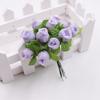 12 Heads Simulated Rose Bouquet Silk Rose DIY Floral Materials Simulation Flowers Realistic Soft Flower Bouquet