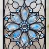 Fenster Sichtschutzfolie Sonnenschutz Buntglas Florale Fensteraufkleber Abnehmbar Statisch Haftend für Wohnzimmer Schlafzimmer Küche